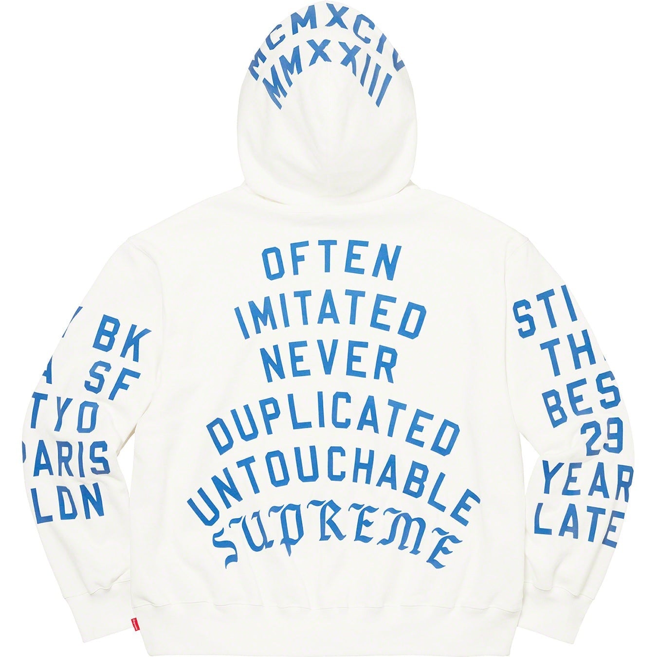 Supreme Team Flocked Hooded Sweatshirt view 8